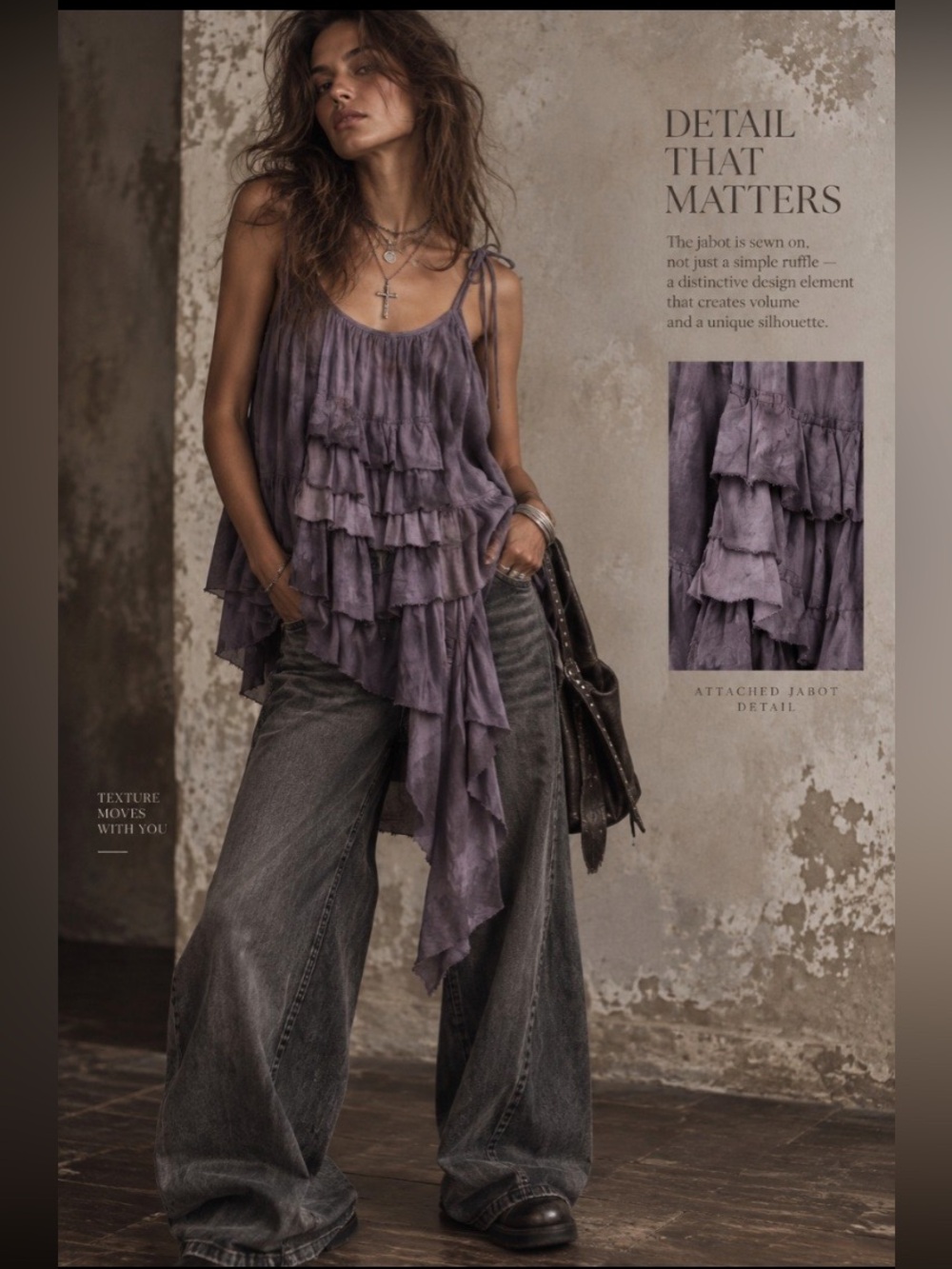 Shabby Chic Ruffled Tie-Strap Top